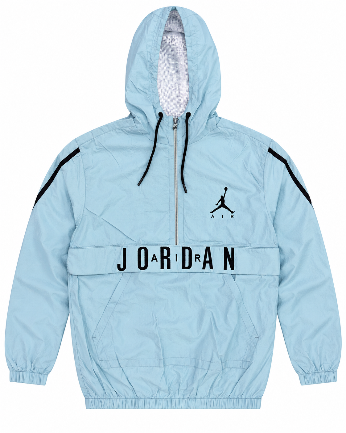 Men’s Sky Blue Jordan Air Hooded Windbreaker Jacket